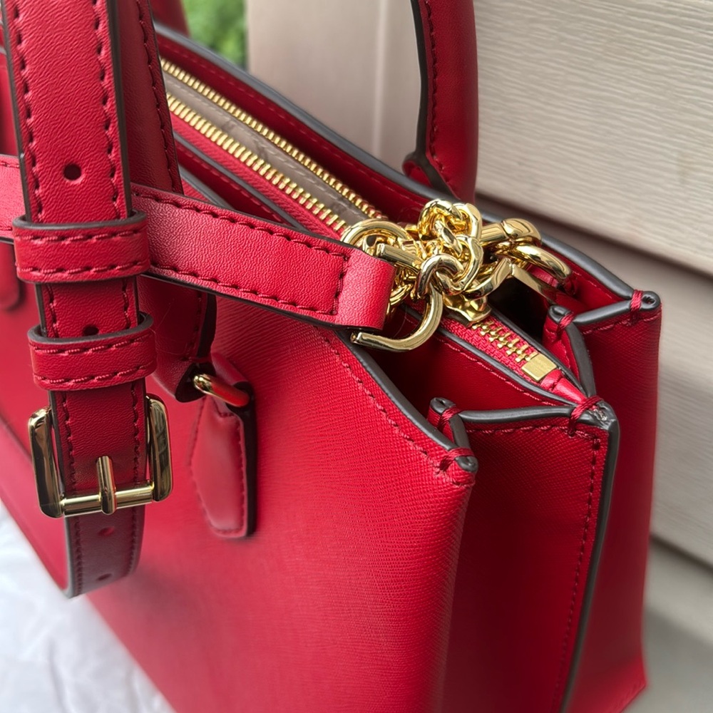 Michael Kors Red satchel NWOT - Picture 4 of 10